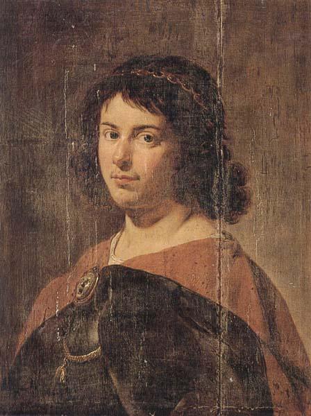 Jan van Bijlert Portait of a young man,half-length,wearing a breastplate and brooch,wearing a breastplate and brooch with the head of medusa,and the order of the gold Spain oil painting art